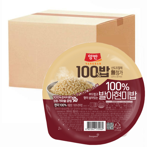 [동원] 양반100밥 발아현미밥 100% (130g x 24개)