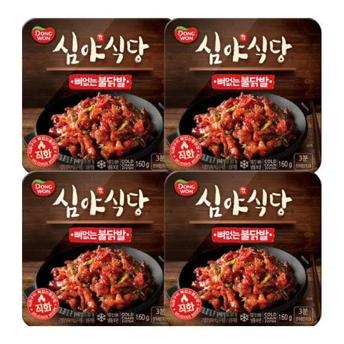 [동원] 심야식당 뼈없는 불닭발 160g x 4개