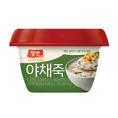 [동원] 양반 야채죽 287.5g (용기) x 8개