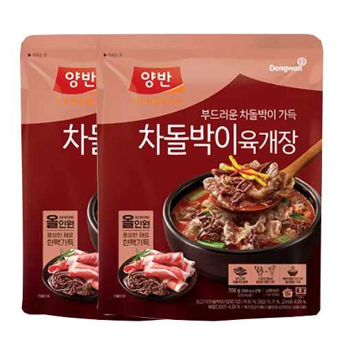 [동원] 차돌박이 육개장 700g x 2봉