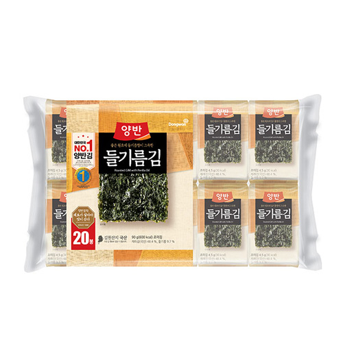 [동원] 양반 들기름김[식탁9P(9매)] x 6 (54봉)
