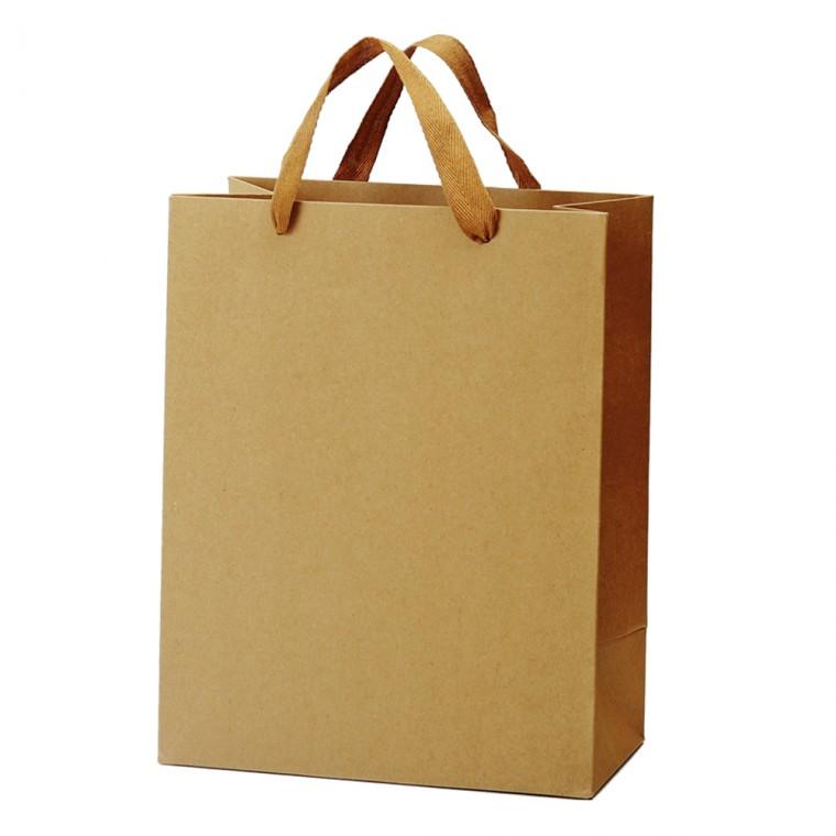 고급지 크라프트 쇼핑백 무지쇼핑백 면끈 종이가방 종이쇼핑백 22x28cm