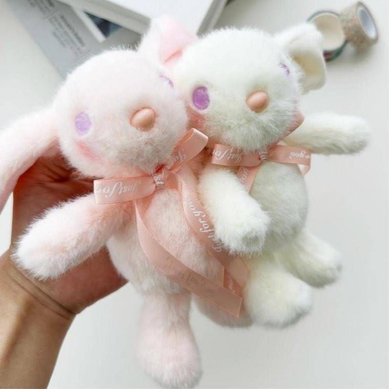 ToB 보라빛 눈동자 토끼 인형키링 가방키링 차키링
