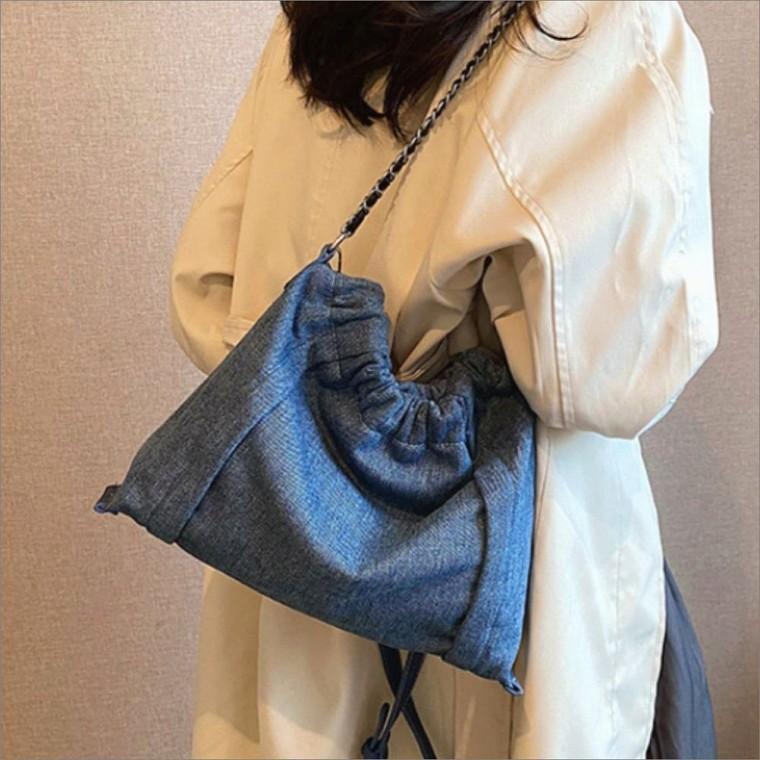 숄더백 데님 좋은 체인 스트랩 수납력 여성가방 크로스백