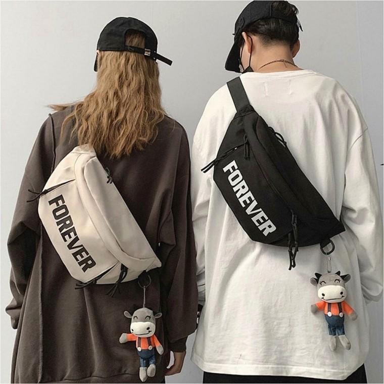 가방 메신저백 크로스백 힙색 슬링백 남녀공용 레터링 포인트
