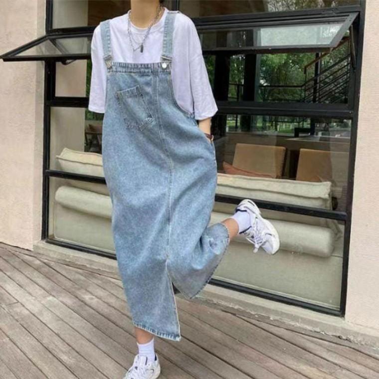 데일리 언발란스 데님 멜빵 원피스 M 0 여성 여름원피스 패션원피스 의류 데일리원피스