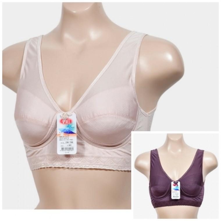 노와이어풀컵브라 여름용브라 인견스포츠브라 인견노와이어브라 편한브래지어 매쉬브라