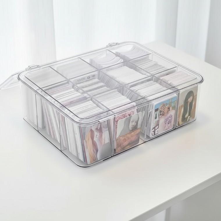 BenF Case 대용량 포토카드 정리함 12칸 투명 포카 케이스 보관통