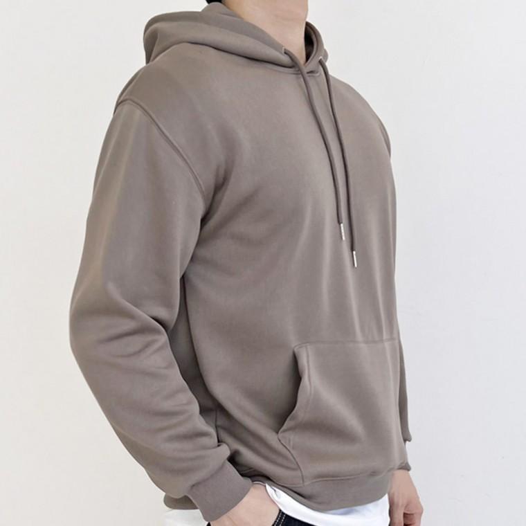 남자 남성 후드티 긴팔 티셔츠 기본 베이직 데일리 캐주얼 무지 일상 심플 컬러 가을 겨울 실내 운동