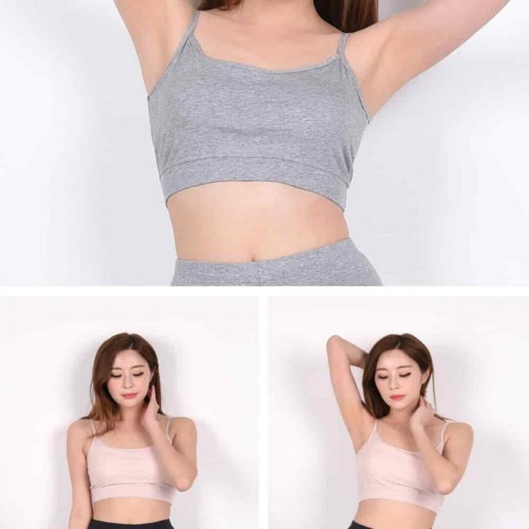 면소재 일자 탑 브라 헬스브라 탱크탑브라 운동용브라 브래지어