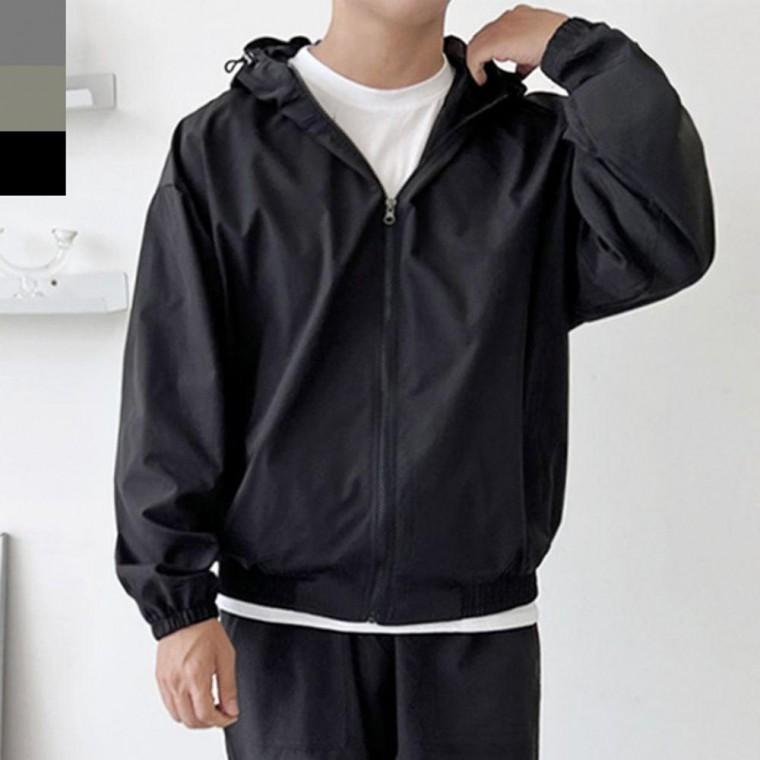 남성 바람막이 후드 자켓 1P 점퍼 데일리룩 운동복