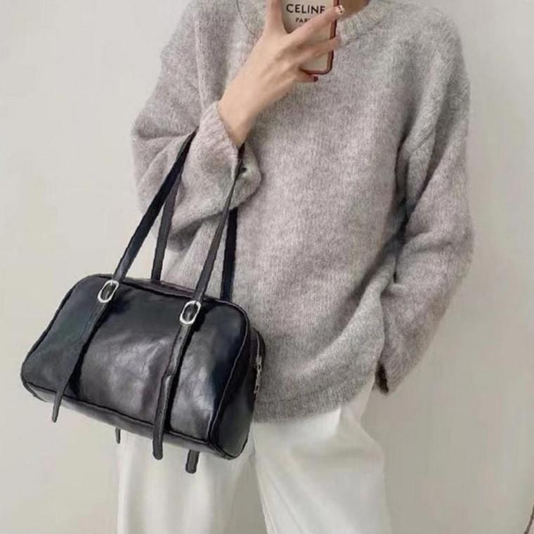 롱핸들 숄더백 가볍고 편한 데일리 가방 2컬러 시크 숄더백