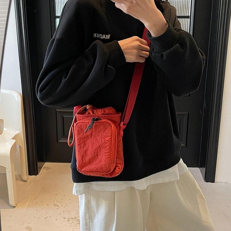 여성 가벼운 미니 크로스 백 여행 폰 가방 다크 오렌지 여성백 미니백 핸드폰 여자 엄마