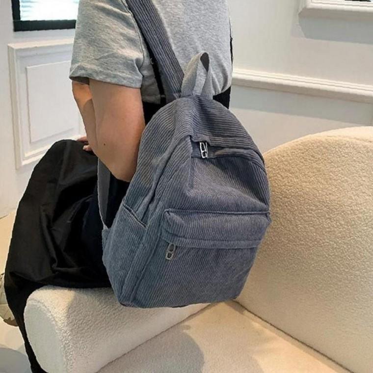 신학기 코듀로이 골덴 백팩 학생 책가방 데일리 등교 배낭