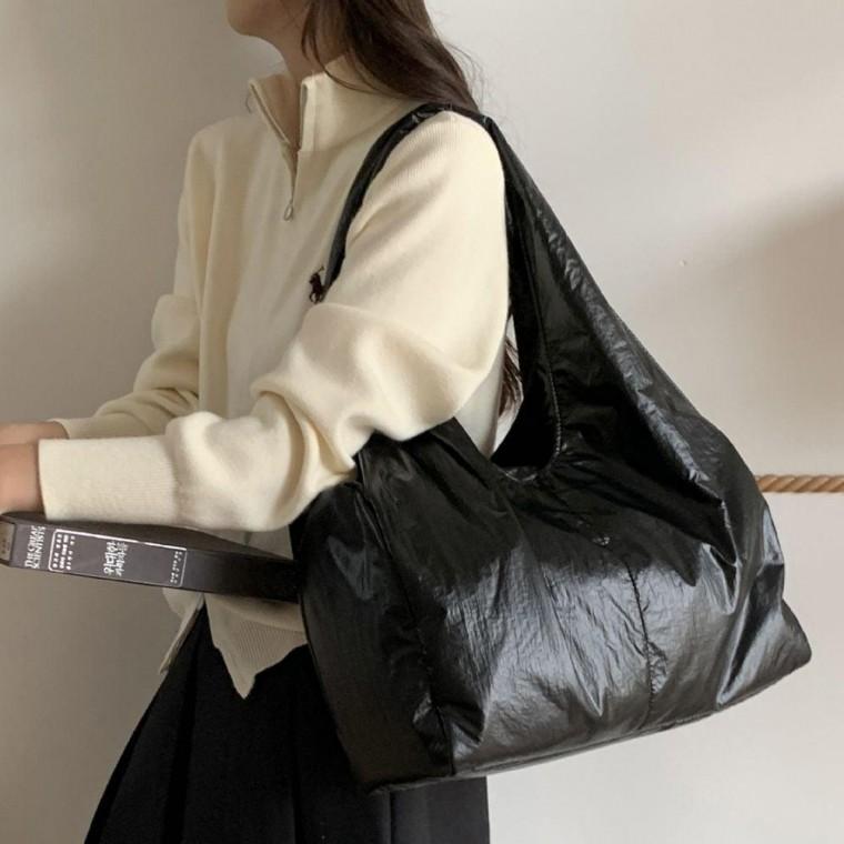 여성 데일리 숄더 백 대학생 직장인 출근 가방 블랙 숄더백 보부상 여자 휘뚜루마뚜루