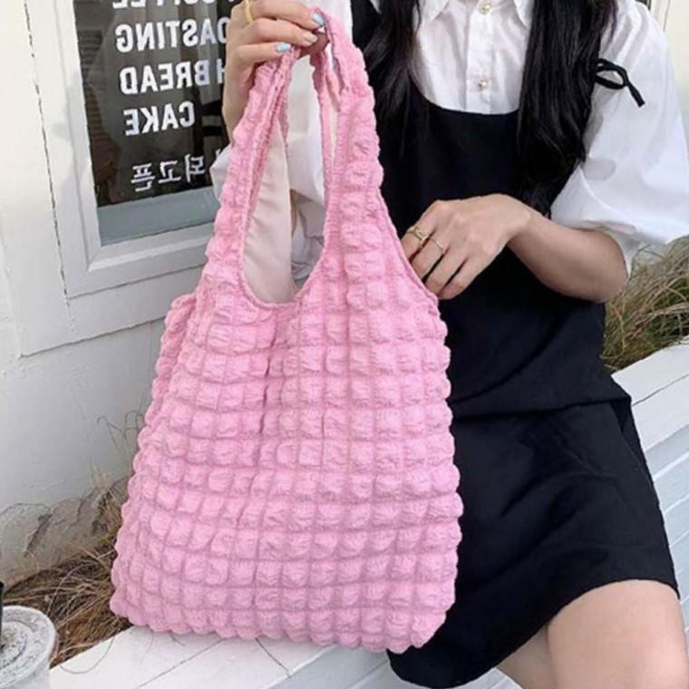 여성 퀄팅 큐트 구름 1P 부드러운 데일리 패션 가방