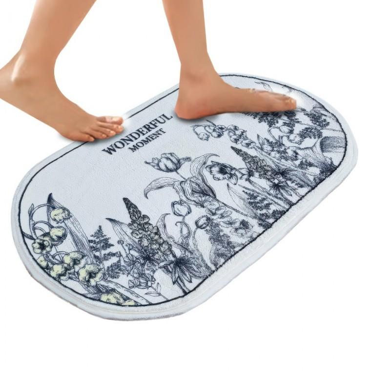 그레이튤립 발매트 주방 욕실 현관 침실 발판 패드 40x60 베란다 바닥