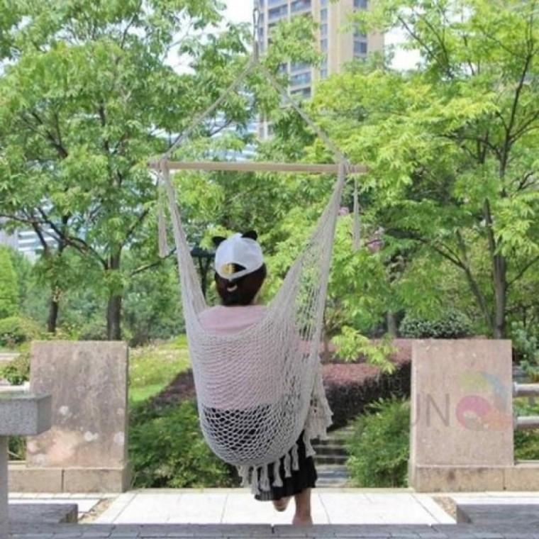 북유럽 그물해먹의자 의자해먹 테라스의자 해먹그네 캠핑체어 북유럽해먹