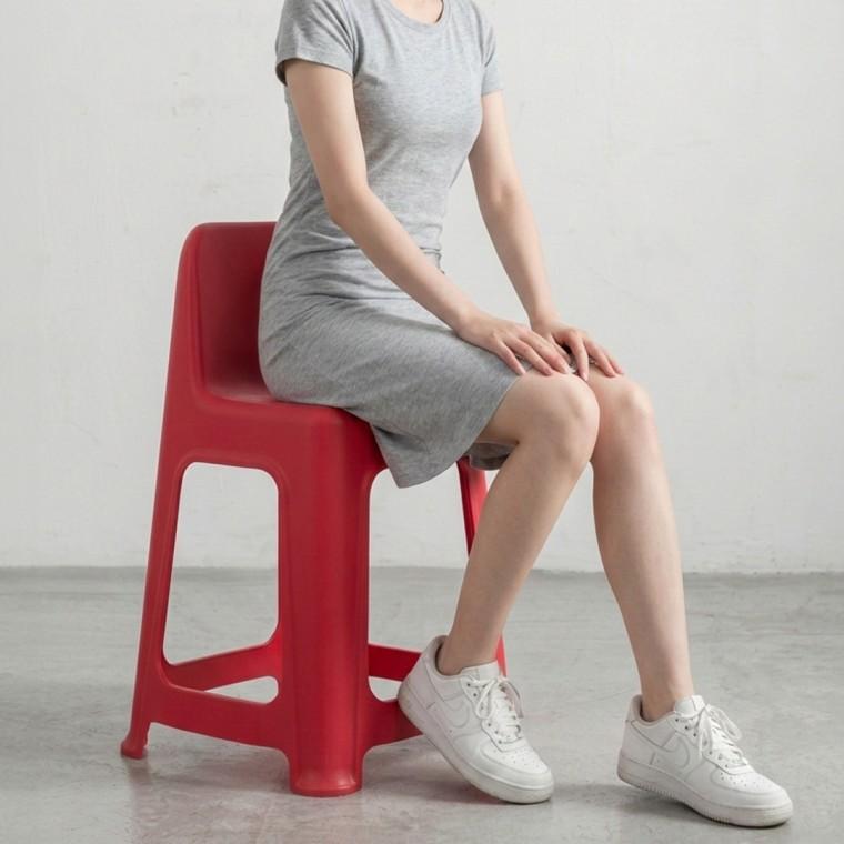 튼튼한 통사출 화장대 식탁 간이의자 보조스툴 4color