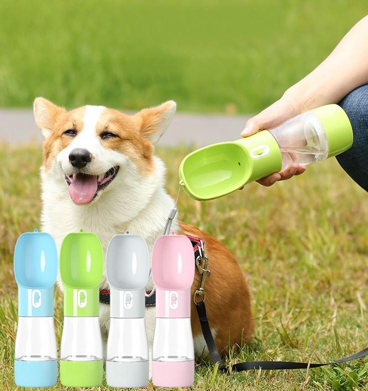 2in1 강아지 휴대용 물통 애견 산책 물병 애완견 보틀