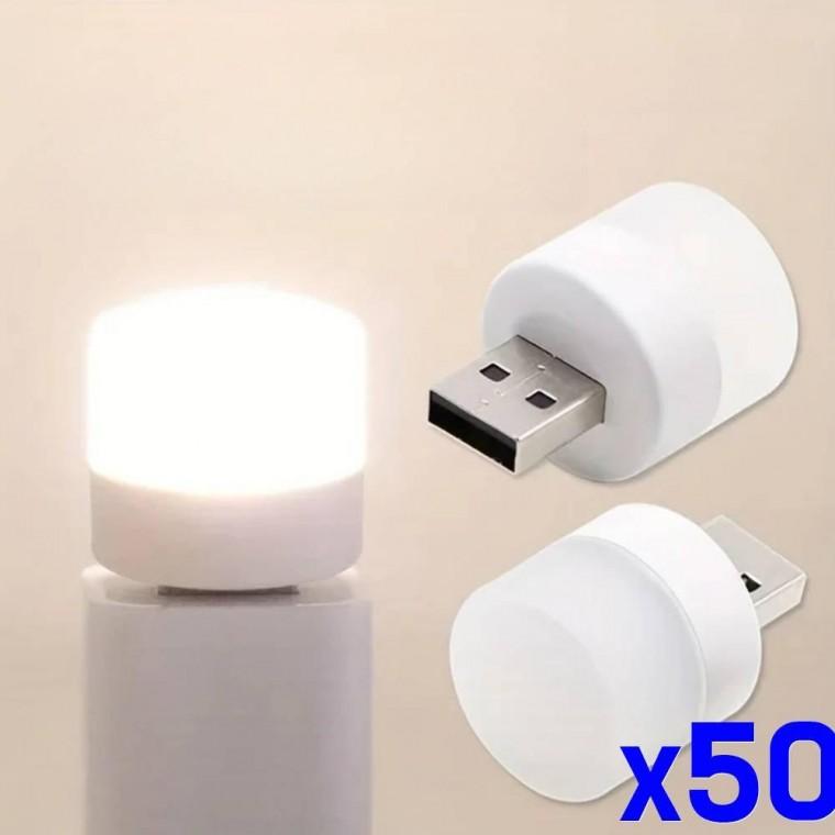 미니무드등 휴대용 차량실내조명 USB x50개