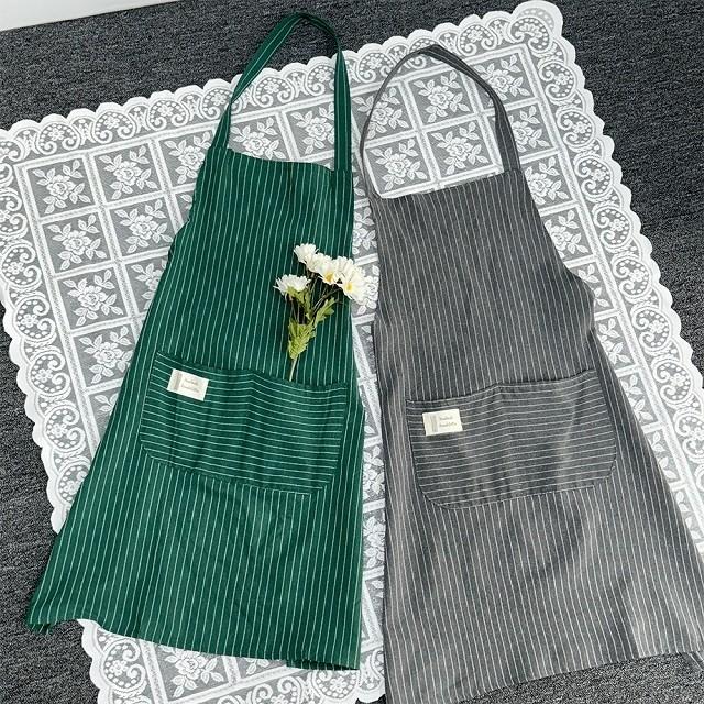 린넨 목걸이형 앞치마 주방 어린이집 공방 앞치마