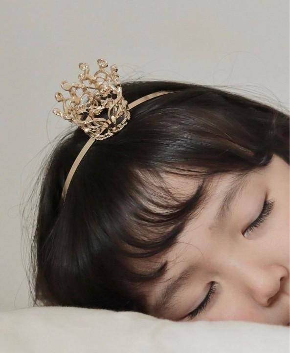 키즈 티아라 머리띠 어린이 왕관 헤어밴드 2col