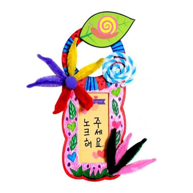 봄소리 방문걸이 만들기 4EA 방문걸이만들기 어린이집만들기 만들기대장 봄 방과후만들기