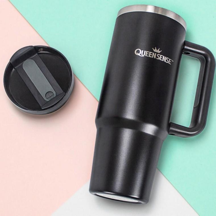 차량용 스텐텀블러 휴대용 결로방지 회전뚜껑900ml