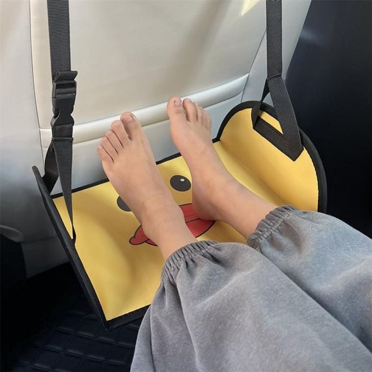 차량용품 발받침대 사무실 책상발판 다리받침 뒷좌석 다리 지지대