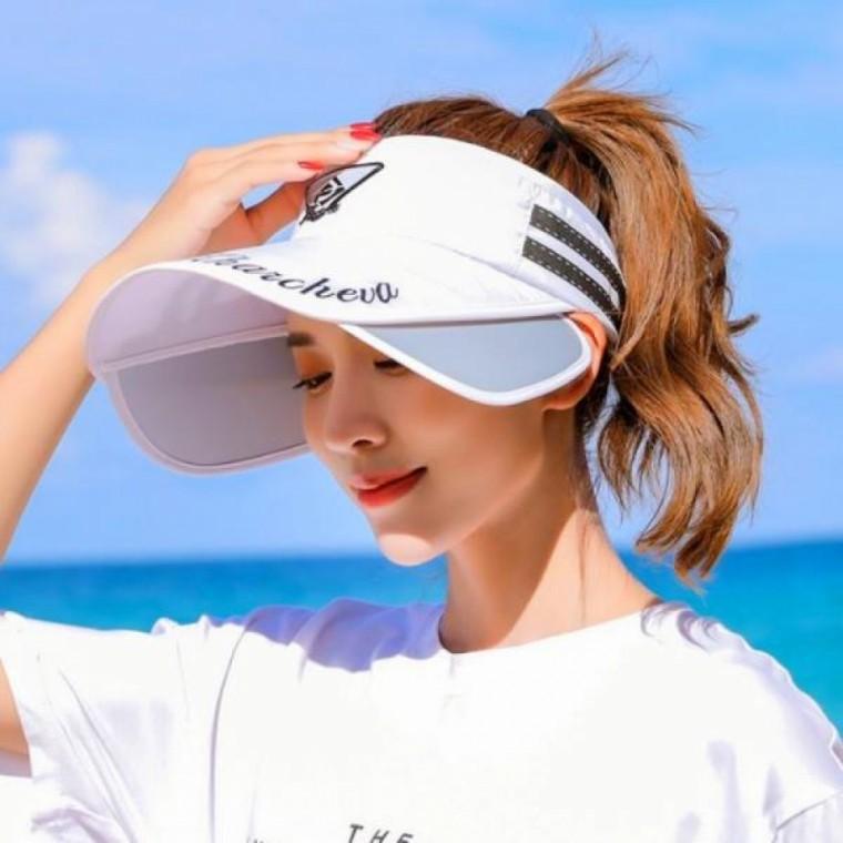날개썬캡 자외선차단 선바이저 화이트