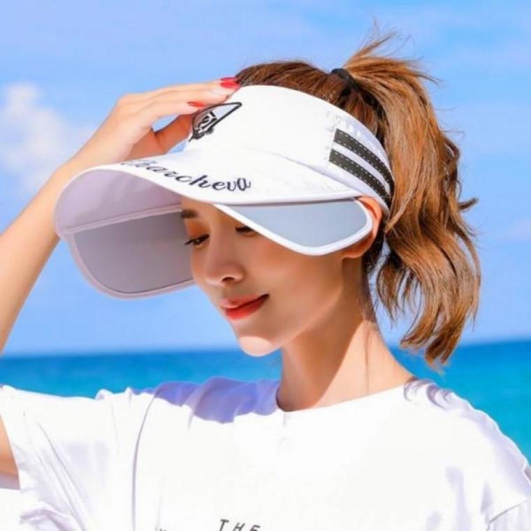 날개썬캡 자외선차단 선바이저 화이트