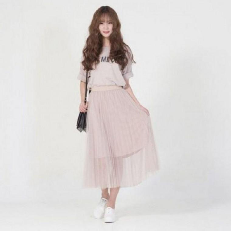 피노크 레이스 롱스커트 봄 여름 패턴 캐쥬얼 치마 피노크 캐쥬얼 롱스커트 레이스 패턴 봄 여름 치마