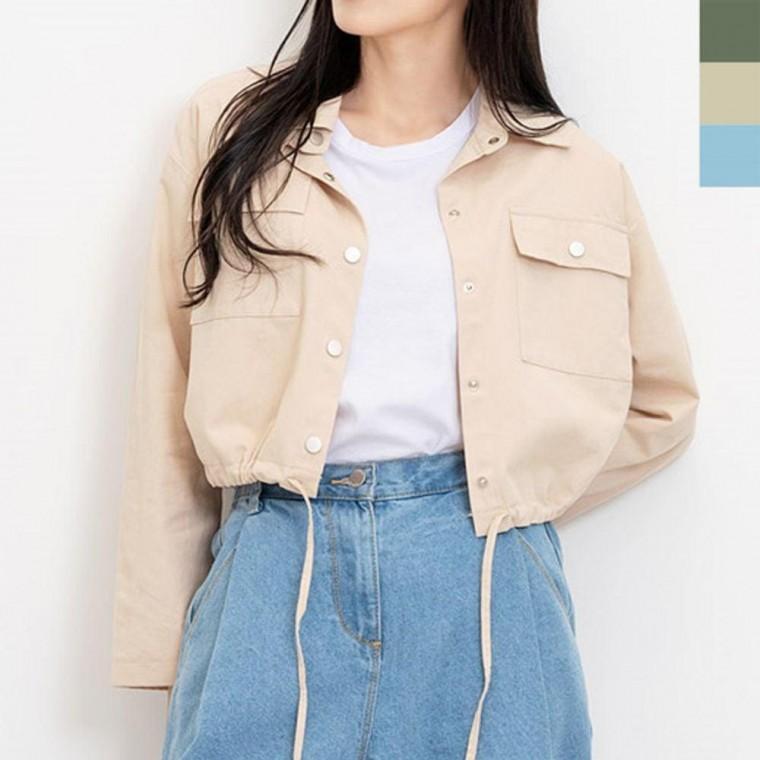 여자숏자켓 봄자켓 1P 포켓 봄 여름 가을 아우터 재킷 봄자켓 아우터 여자 잠바 숏자켓 크롭자켓