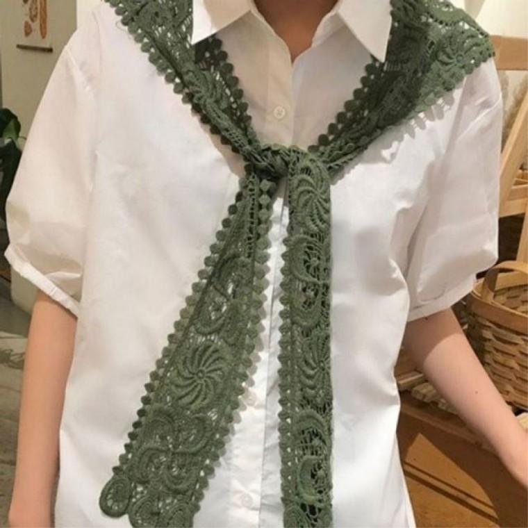 여성봄스카프 셔츠 어깨 숄 케이프 레이스 레이어드 여성봄스카프 가을 예쁜 머플러 여름 패션 이쁜스카프