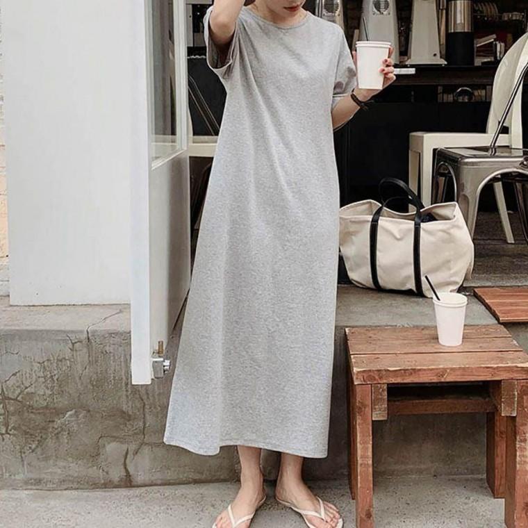 여자 오버핏 스타일 부드러운 소재 여우 반팔 원피스 레이어드 봄원피스 프릴 여름 레이스