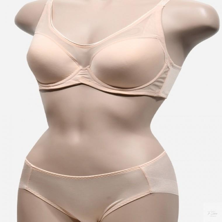 (비비안)풀컵 D컵 와이어 브라팬티 세트 여자속옷 여성브레지어 모달심리스 여름브레지어