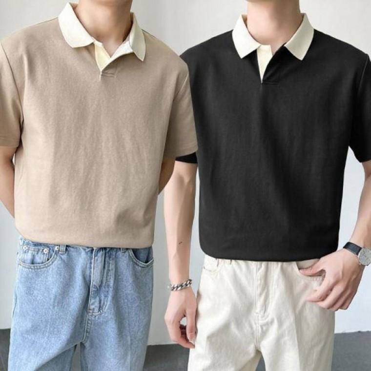 슬릭넥 단체티 반팔 티셔츠 유니폼 봄 여름 골 골프 봄 여행 남성 스포츠