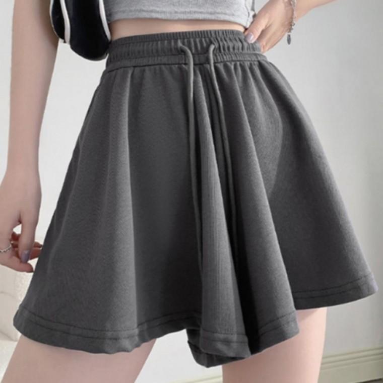 치마바지 반바지 치마 큐롯 하의 플레어 밴딩 시원한 여성 데일리 여름 팬츠