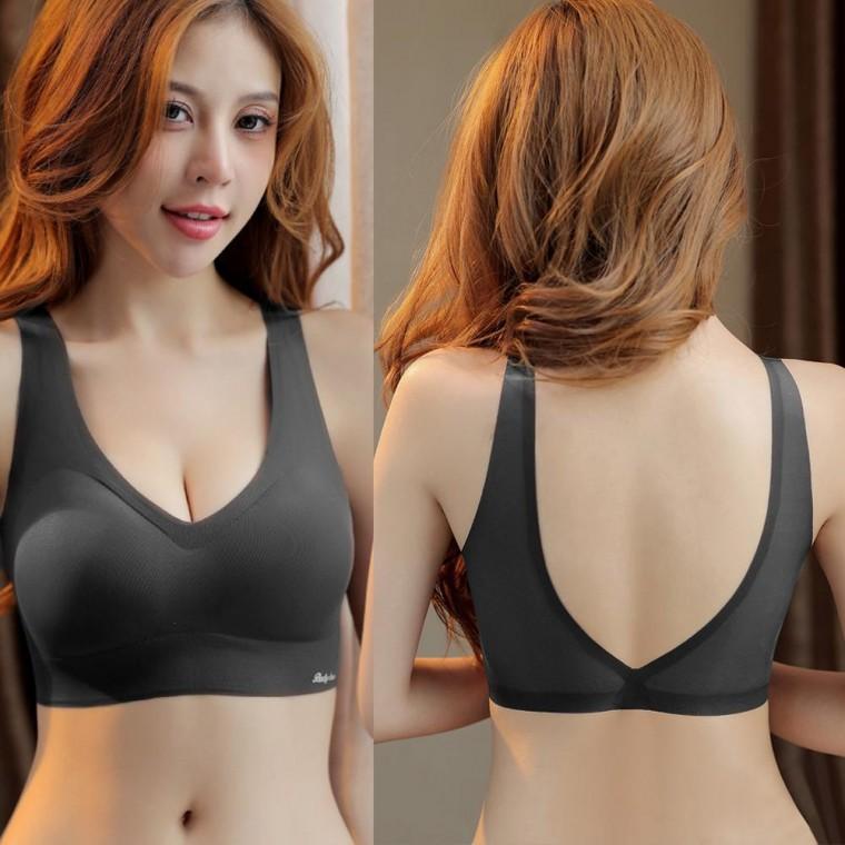 런닝 브라탑 부유방커버 여름 스포츠 브래지어 심리스 속옷