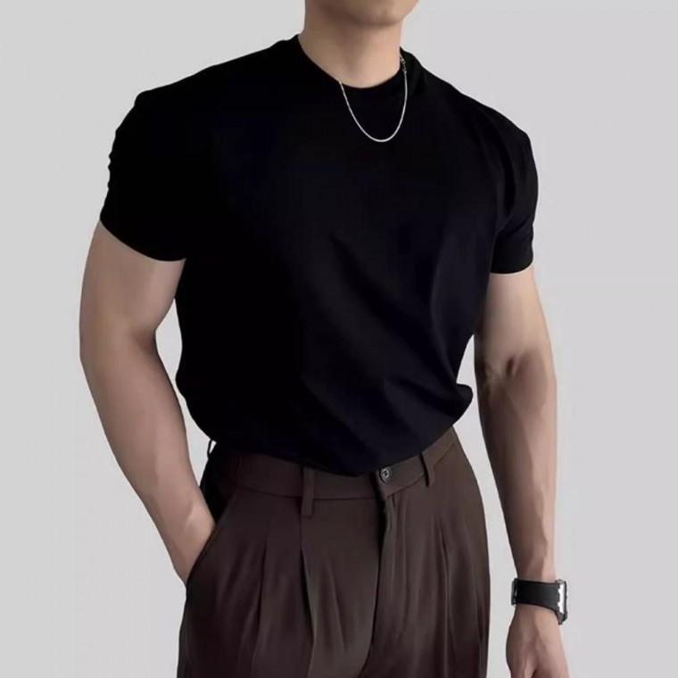 남성 기본 라운드넥 반팔티 베이직 여름 티셔츠