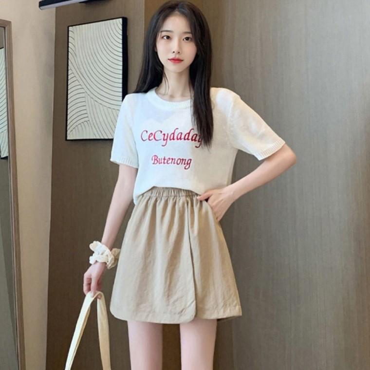 랩 치마 반바지 밴딩 와이드 스커트 여름 시원한 5부