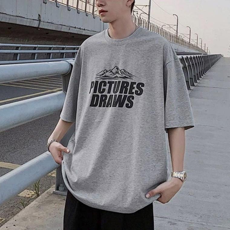 남자 스트릿 외출 여름 패션 라운드넥 반팔 티셔츠 브리넥 남성 브이넥반팟 반팔티 무지