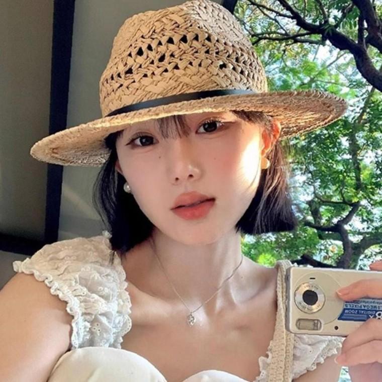 남녀 여름 데일리 페이퍼 벨트 밀짚 1P