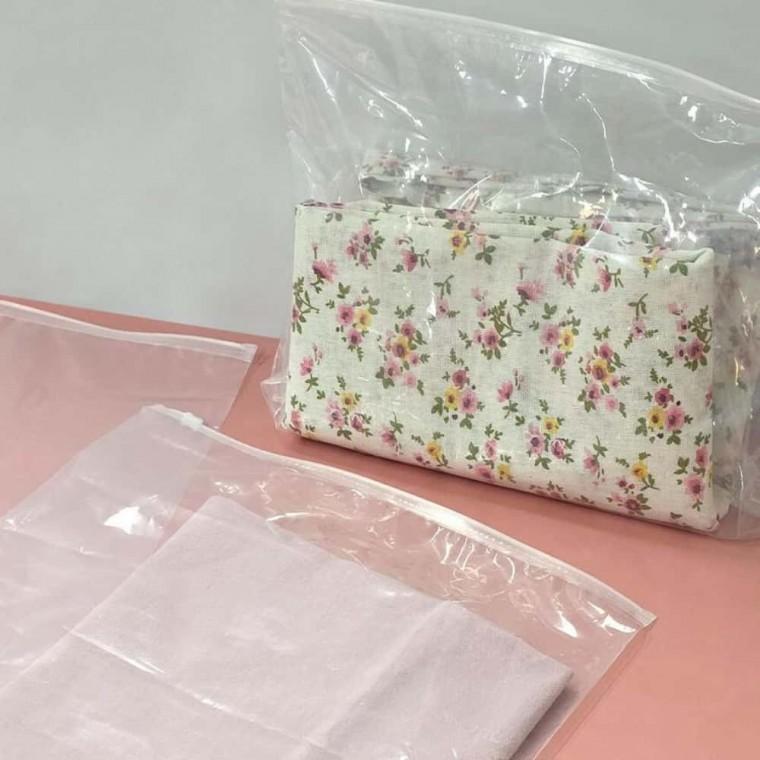 진공팩 침구 수납 여행용 포장 지퍼백 투명 35x45