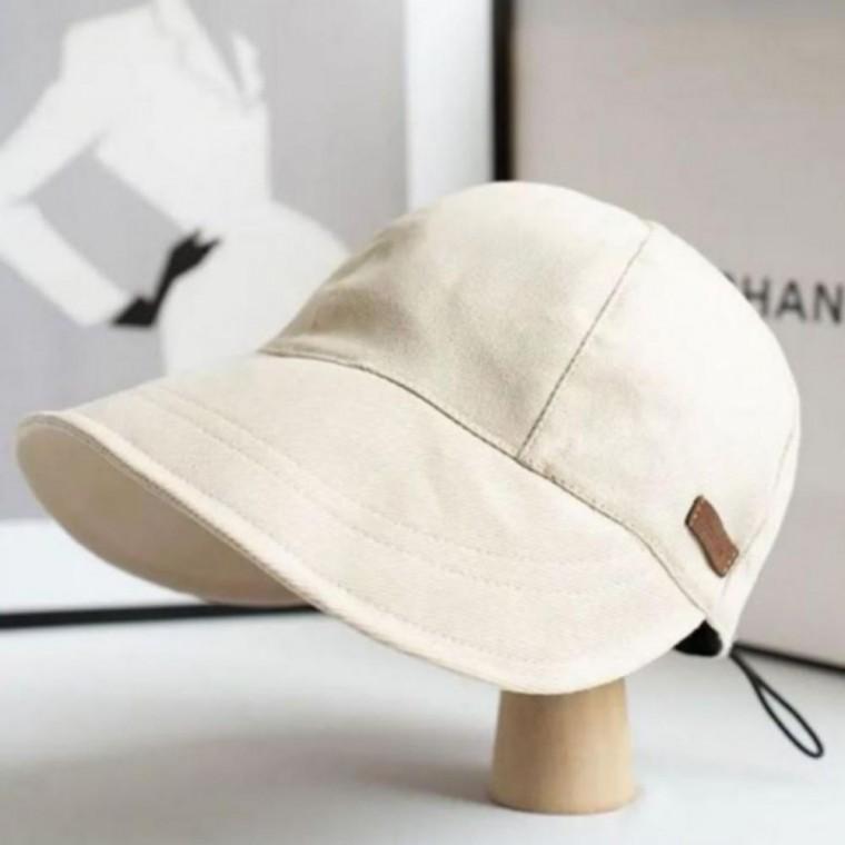 여성 스트링 조절 자외선차단 벙거지 모자 와이드 버킷햇