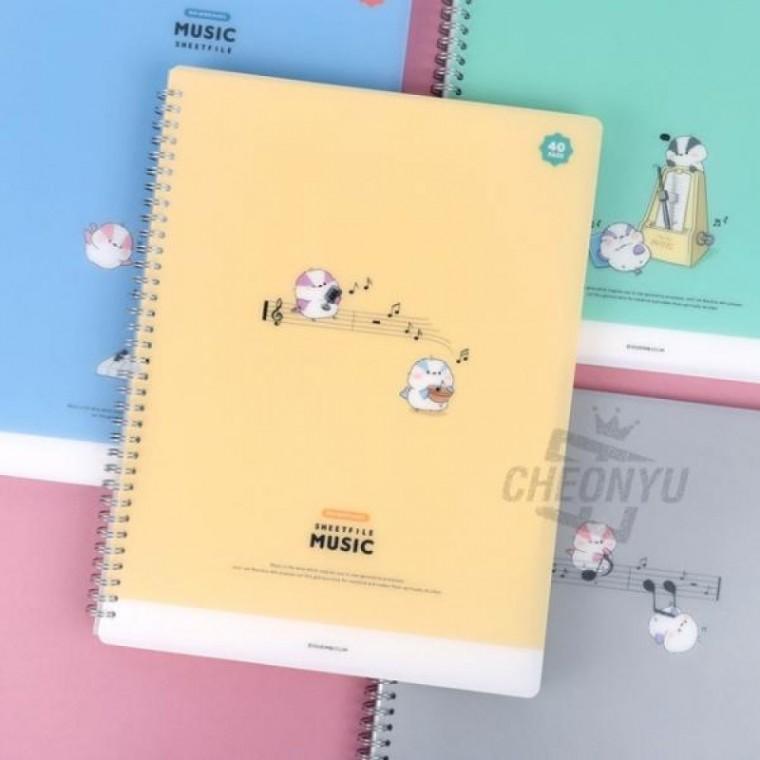 정리함 화일 문서 파일 학생용 바인더 보관 악보 악보 음악 클리어 40P