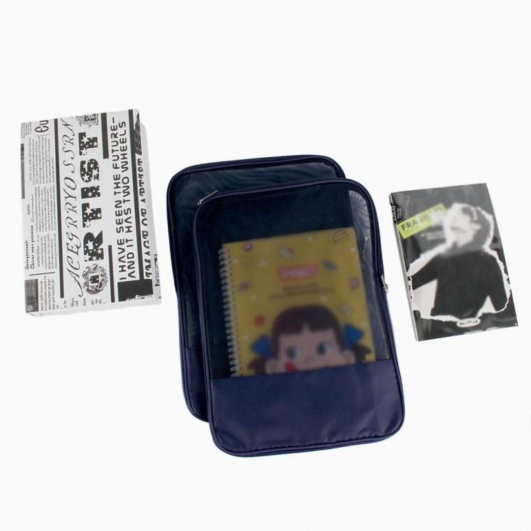 서류정리함 영수증보관 악보집 메쉬파일파우치 도큐먼트
