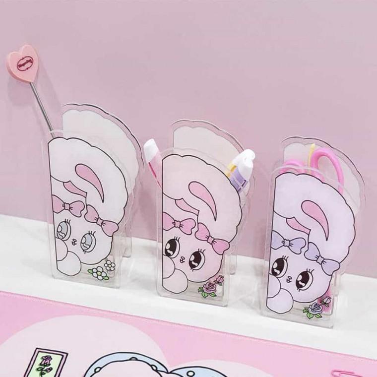 책상 정리함 연필꽂이 3종 캐릭터펜꽂이 책상연필꽂이 미니펜꽂이 귀여운연필꽂이 펜슬꽂이 사무실연필꽂이