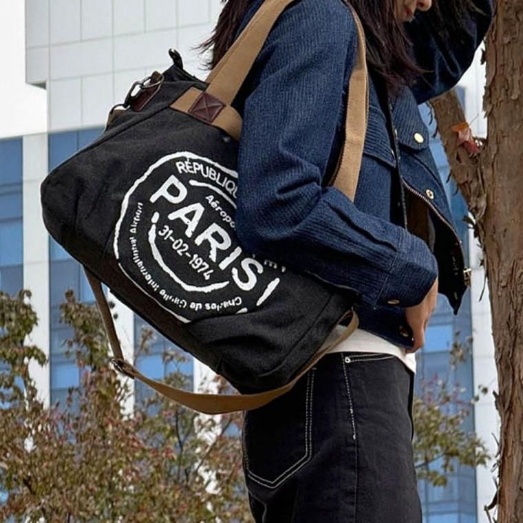 에코백 가방 크로스백 레터링 빈티지 숄더백 캔버스